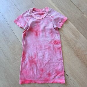 Lululemon Pink Tie-Dye Shirt Size 2
